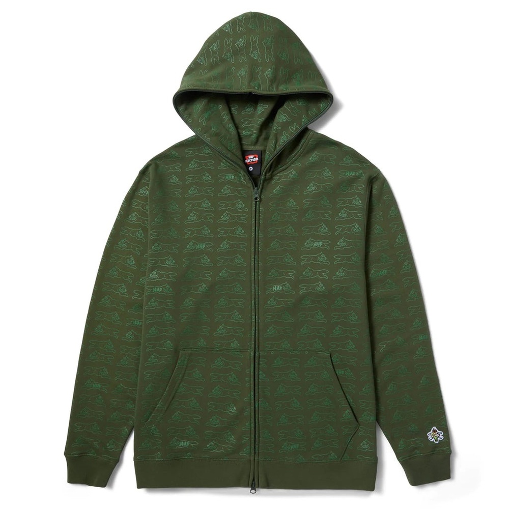 Ice Cream x HUF Running Dog Full Zip Hoodie